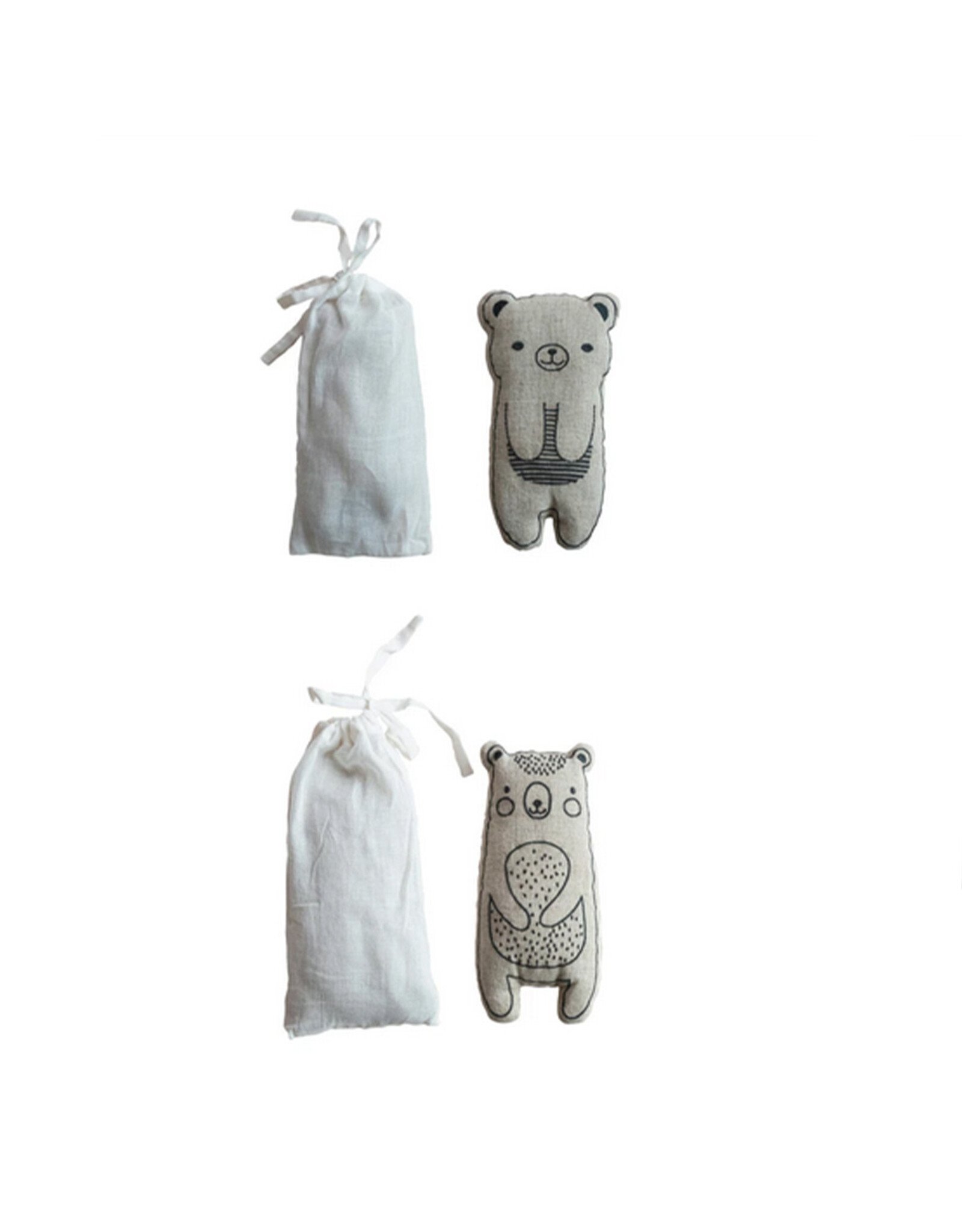 Microwaveable Bear Hot/Cold Pack Filled w/ Lentils & Lavender (Assorted)