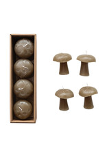 Olive Mushroom Unscented Candles