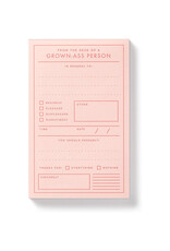 Grown Ass Person Notepad