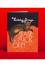 Birthday Cat Says... Greeting Card