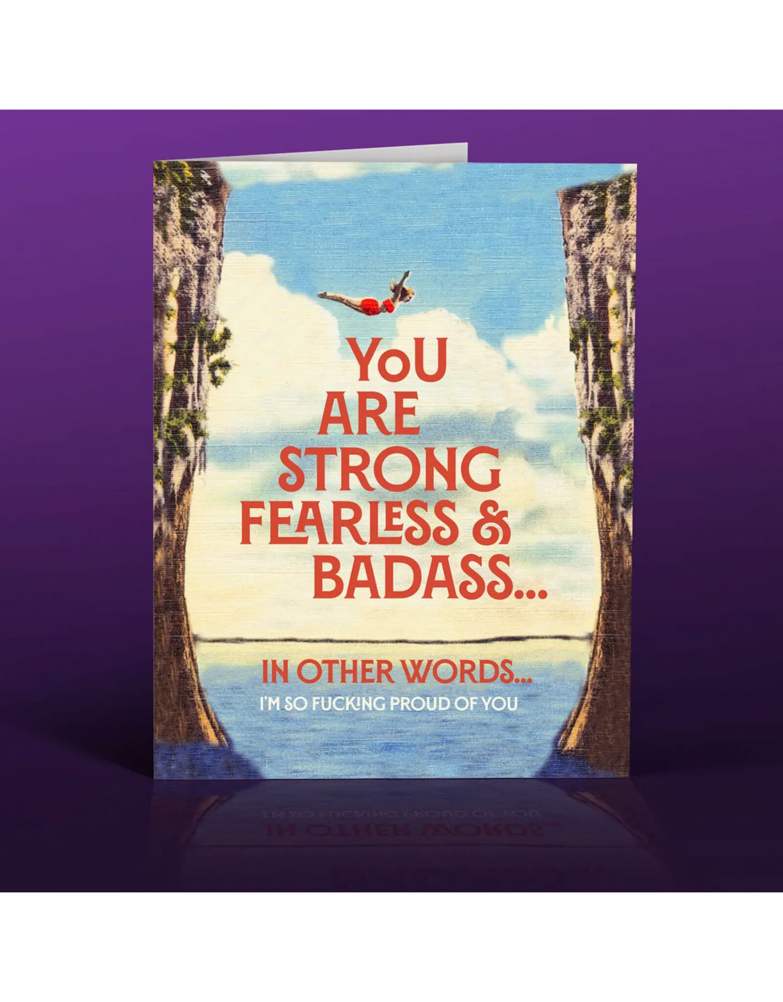 Strong, Fearless, Badass Greeting Card