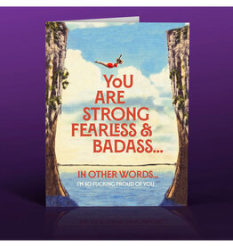 Strong, Fearless, Badass Greeting Card