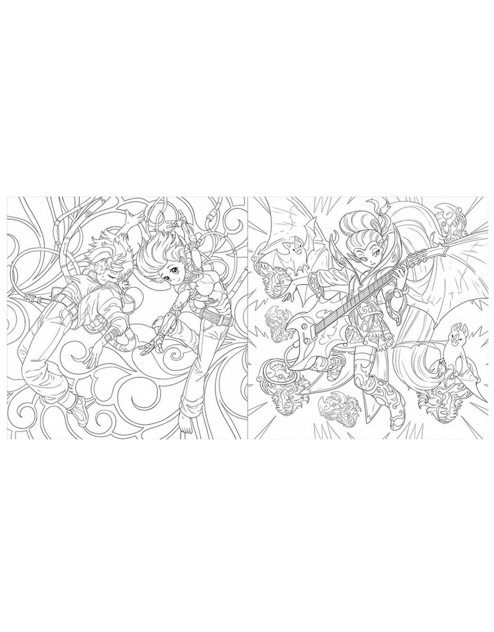 Manga Glow in the Dark Coloring