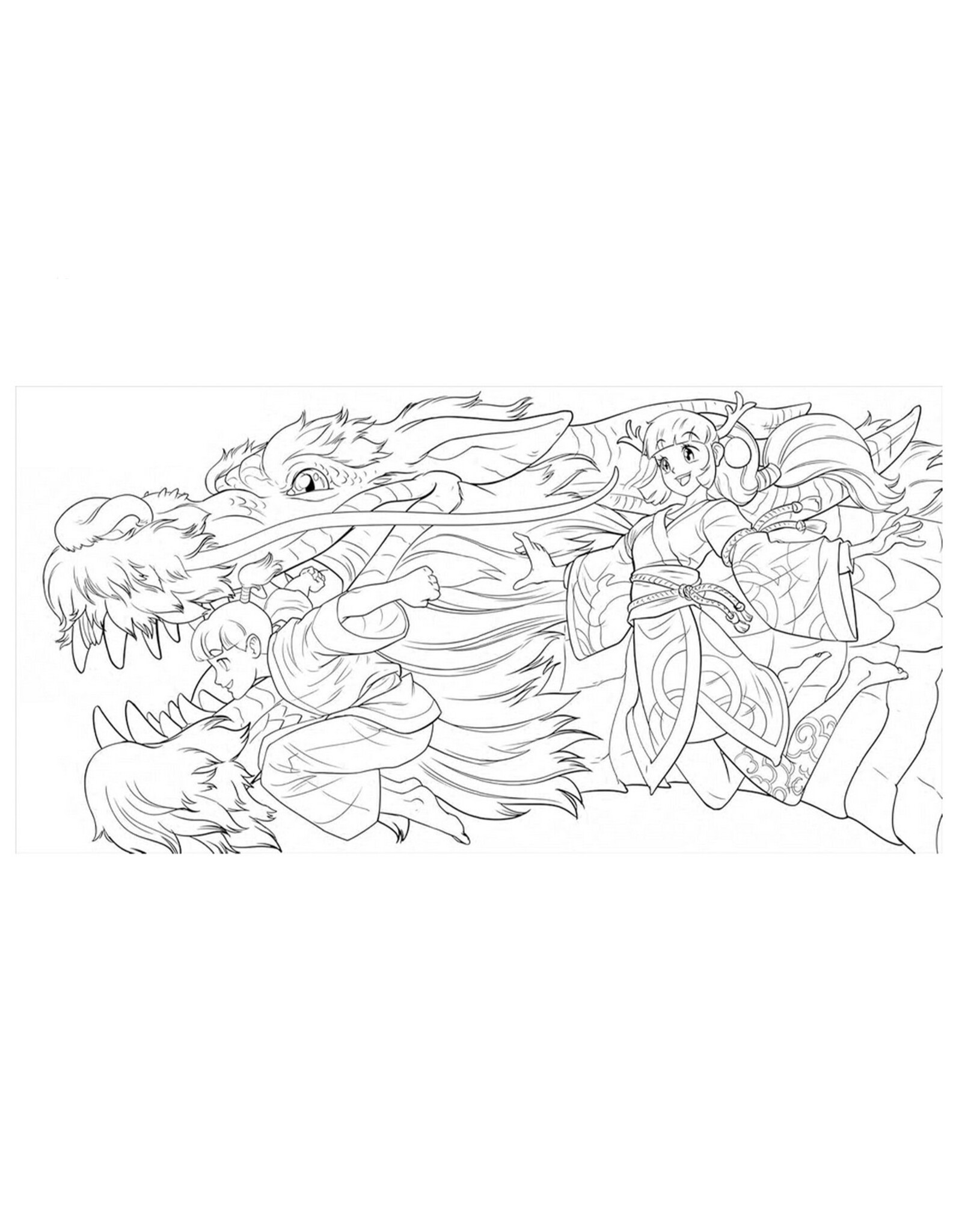 Manga Glow in the Dark Coloring