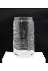 Providence RI Map 16 oz. Can Glass