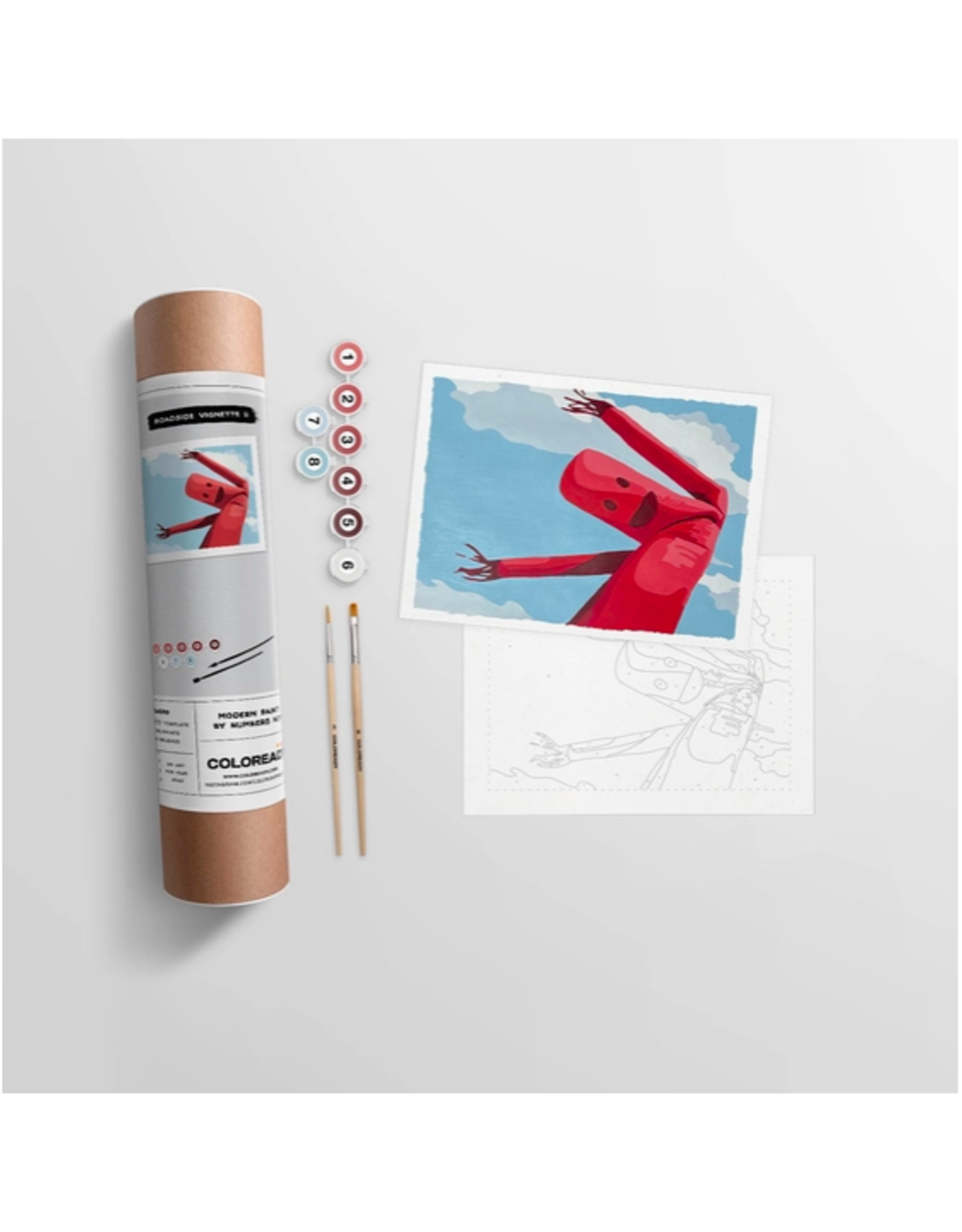 Roadside Vignette Tube Man - Paint By Numbers  Kit