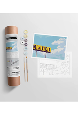 Roadside Vignette Motel - Paint By Numbers  Kit