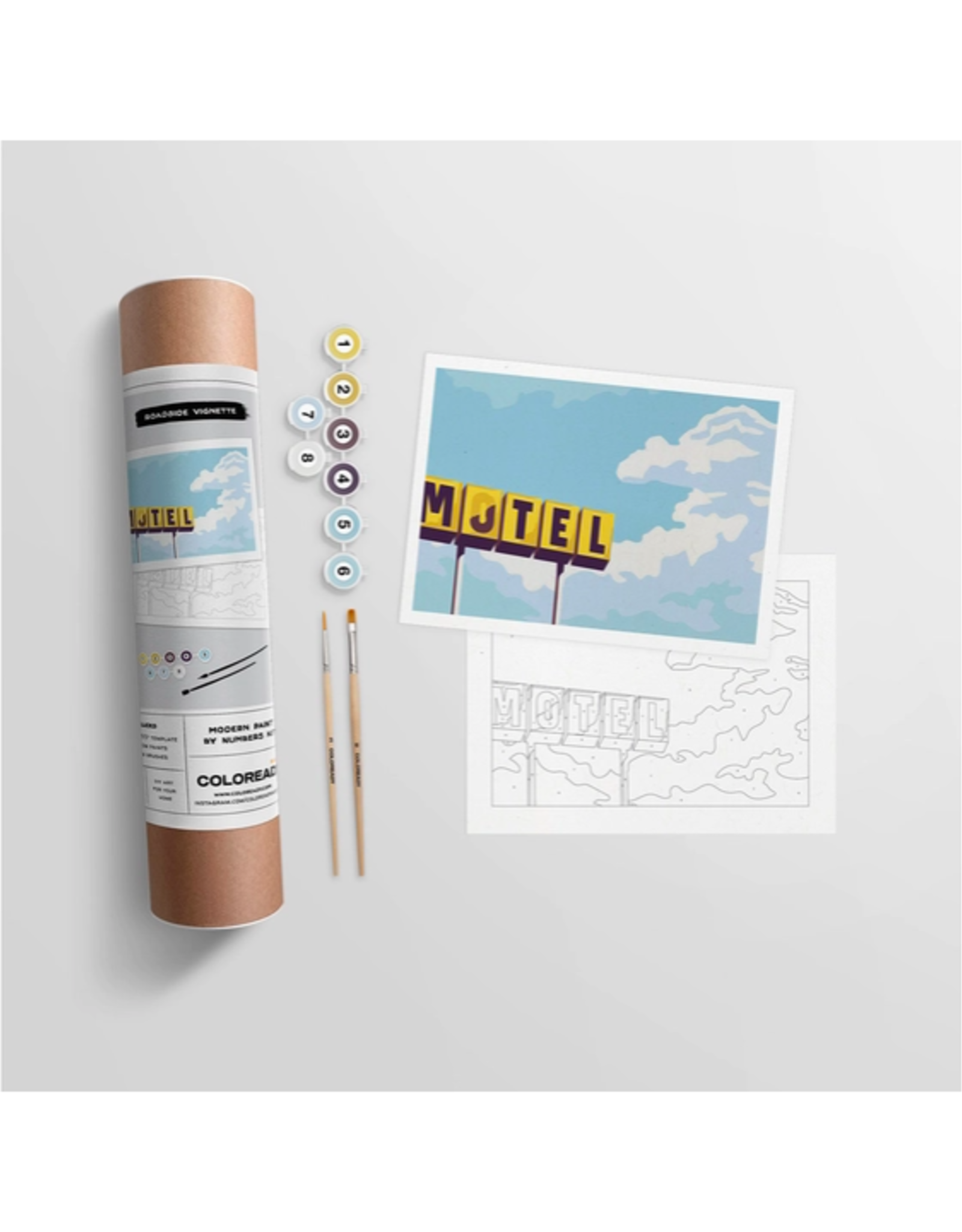 Roadside Vignette Motel - Paint By Numbers  Kit