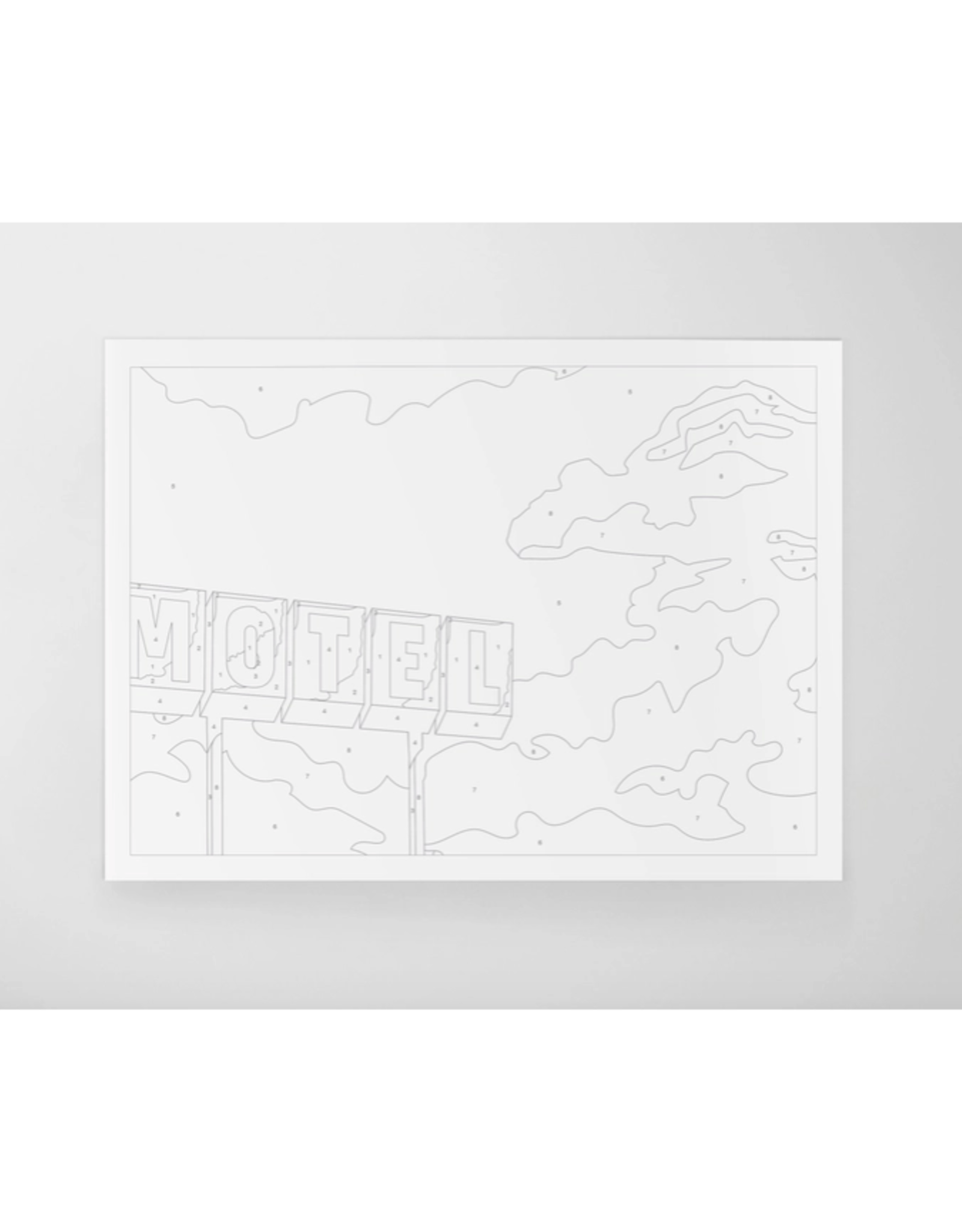 Roadside Vignette Motel - Paint By Numbers  Kit