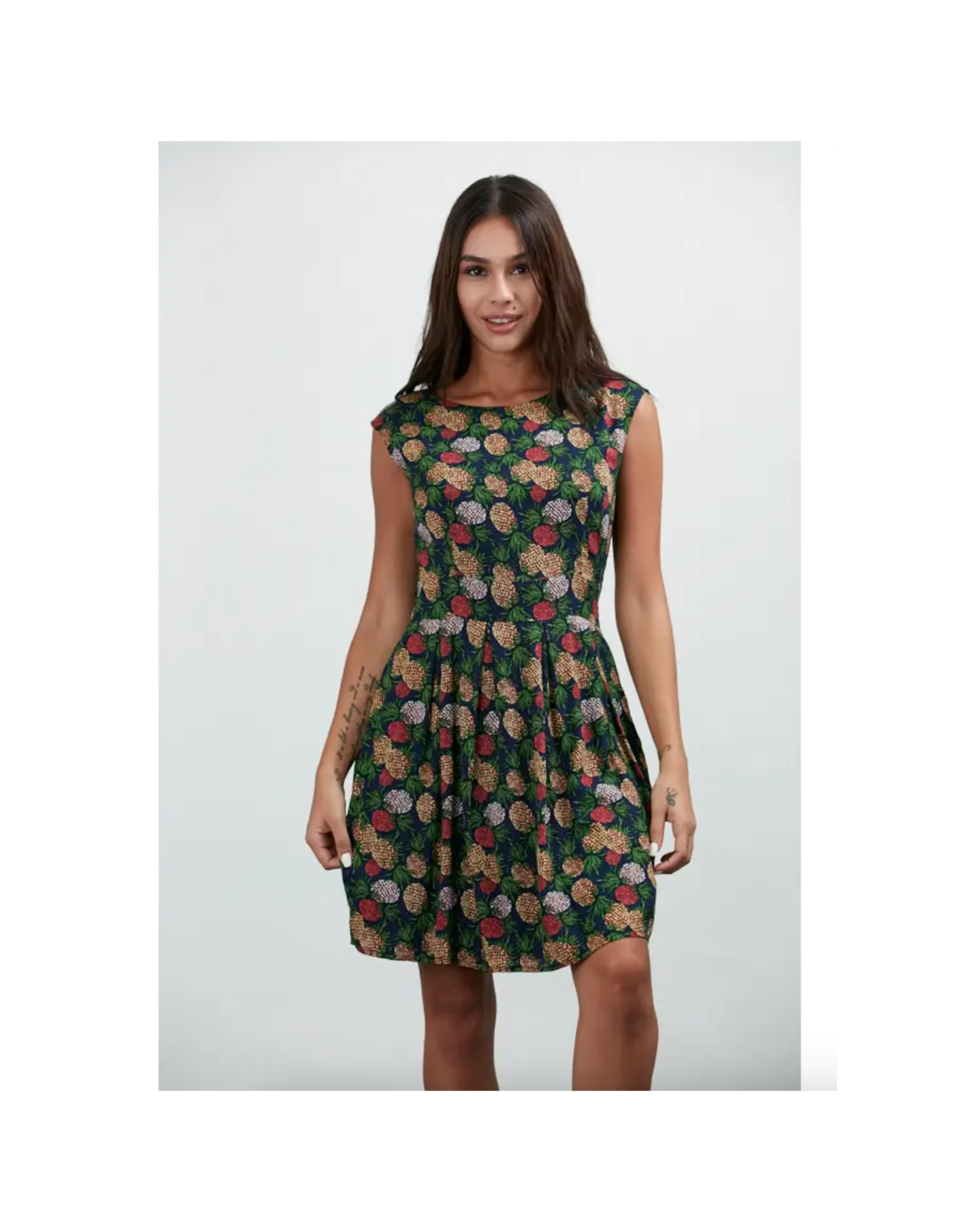 Colorful Pineapple A-Line Dress