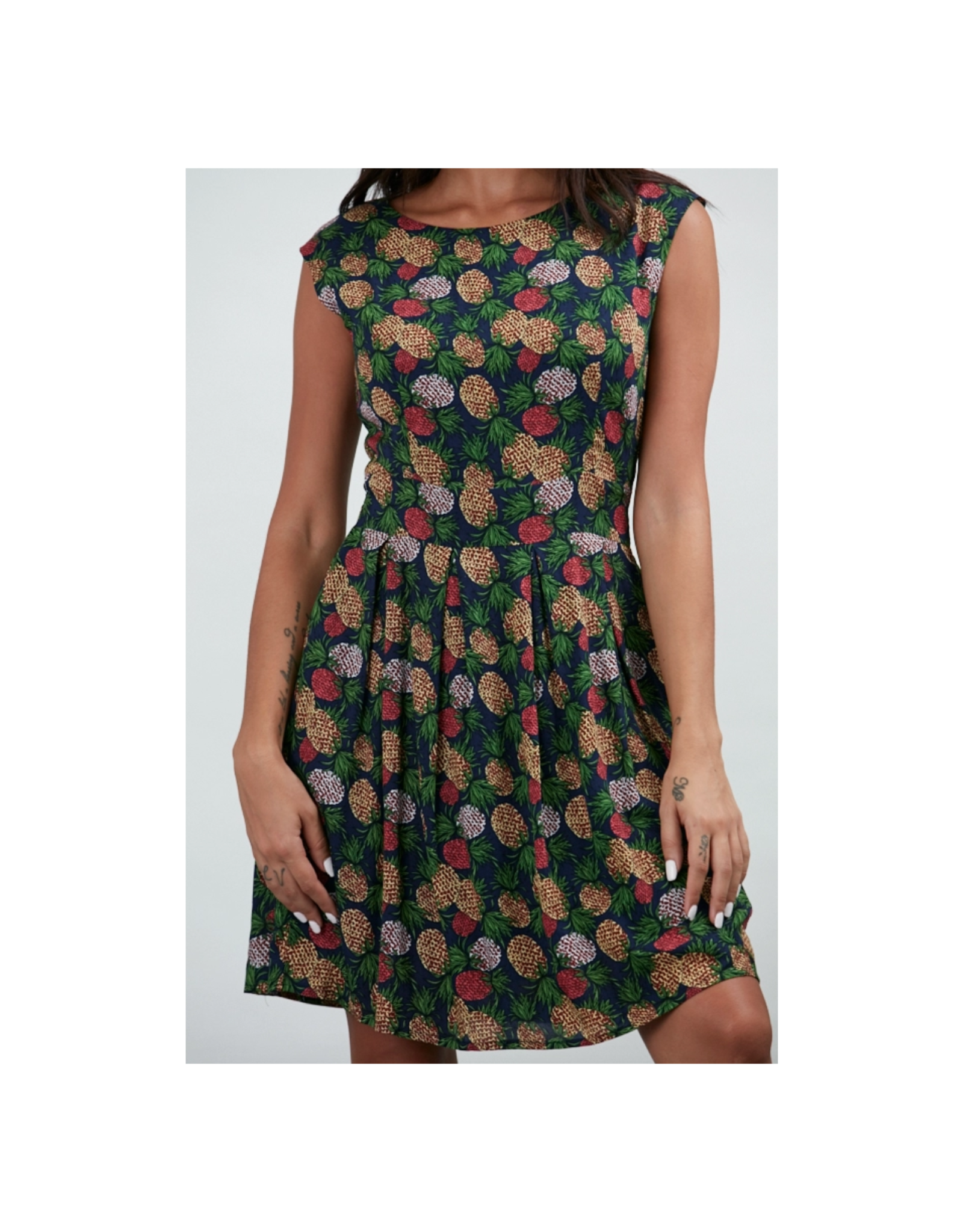 Colorful Pineapple A-Line Dress