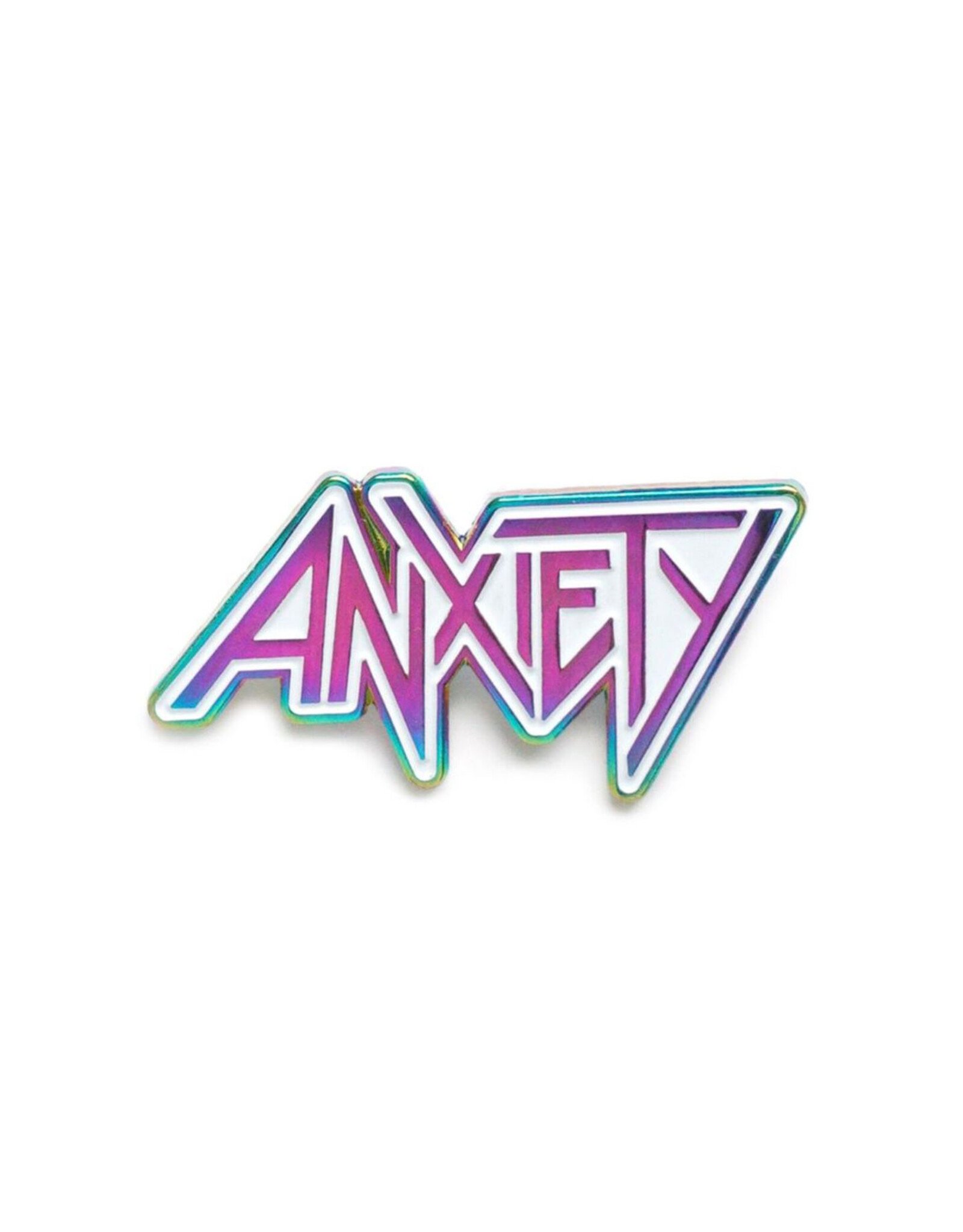 Anxiety Anodized Enamel Pin