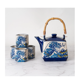 Great Wave Tea Set for 4