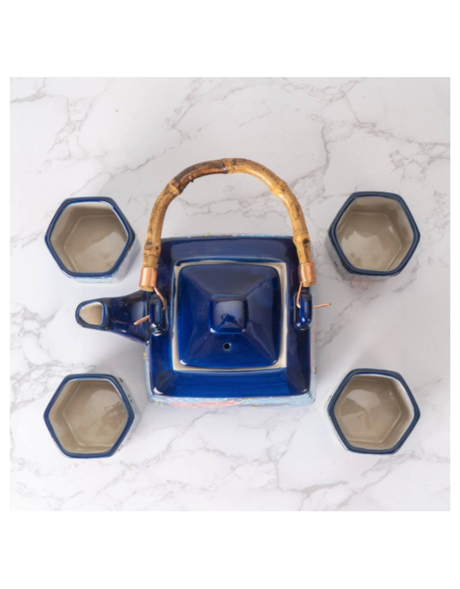 Great Wave Tea Set for 4
