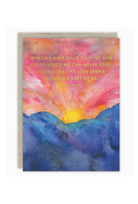 Part of Us Sympathy Helen Keller Greeting Card