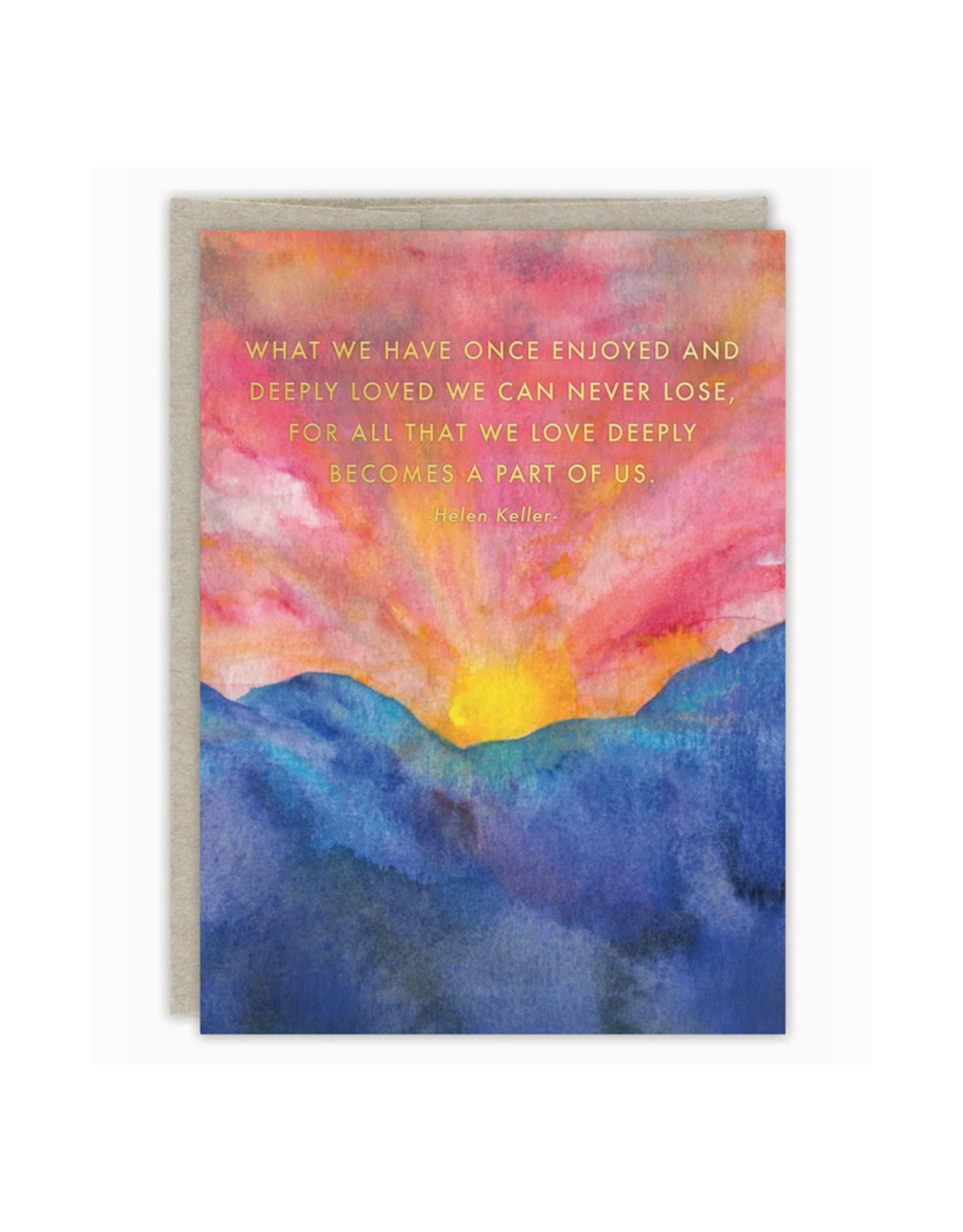Part of Us Sympathy Helen Keller Greeting Card