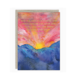 Part of Us Sympathy Helen Keller Greeting Card