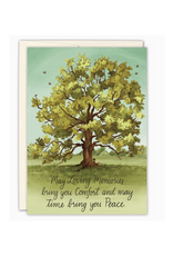 Comfort and Peace Tree Sympathy Greeting Card