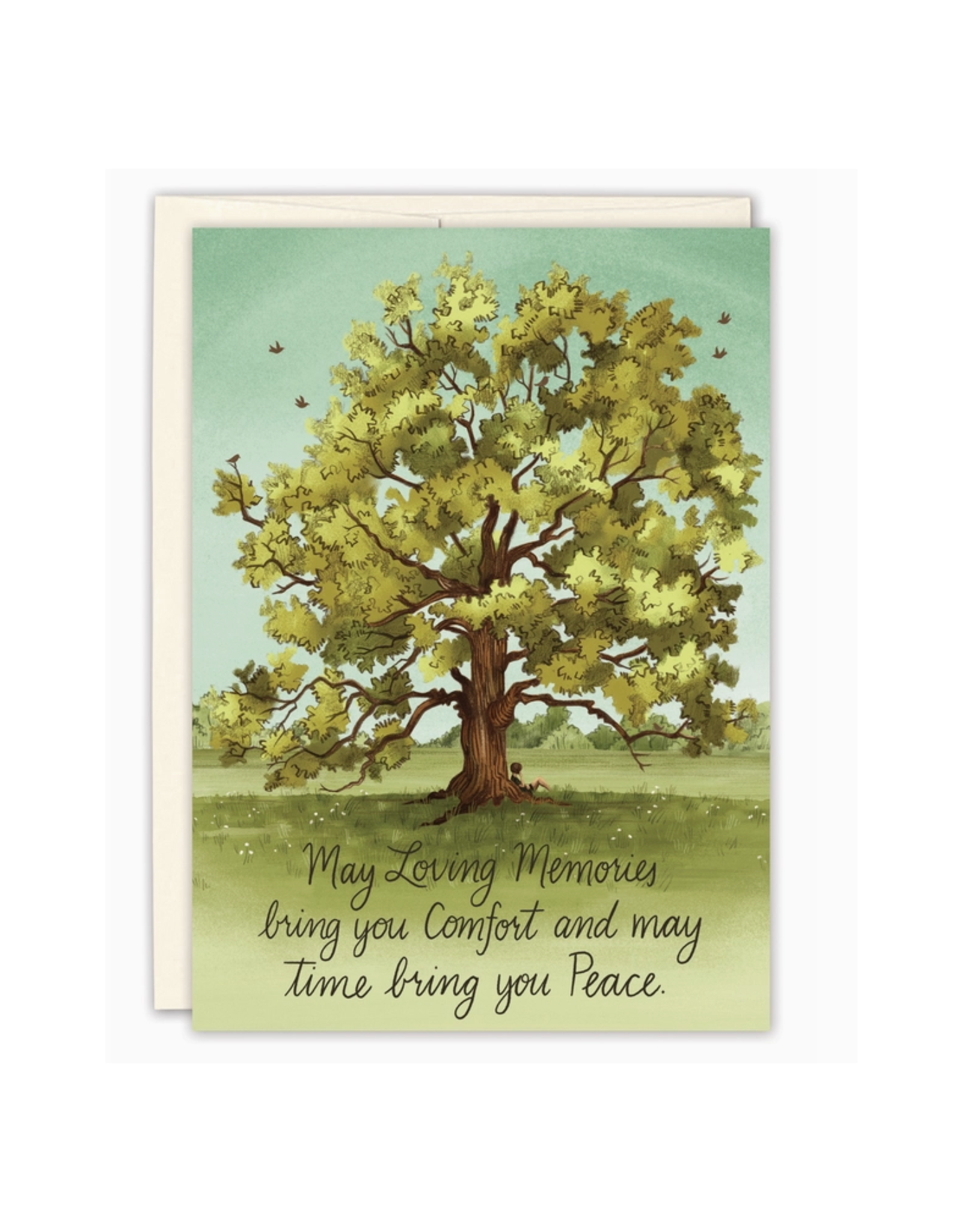 Comfort and Peace Tree Sympathy Greeting Card