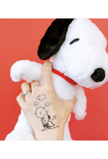 Charlie Brown & Snoopy Hug Tattoo Pair