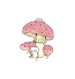 Shroom Kittens Tattoo Pair
