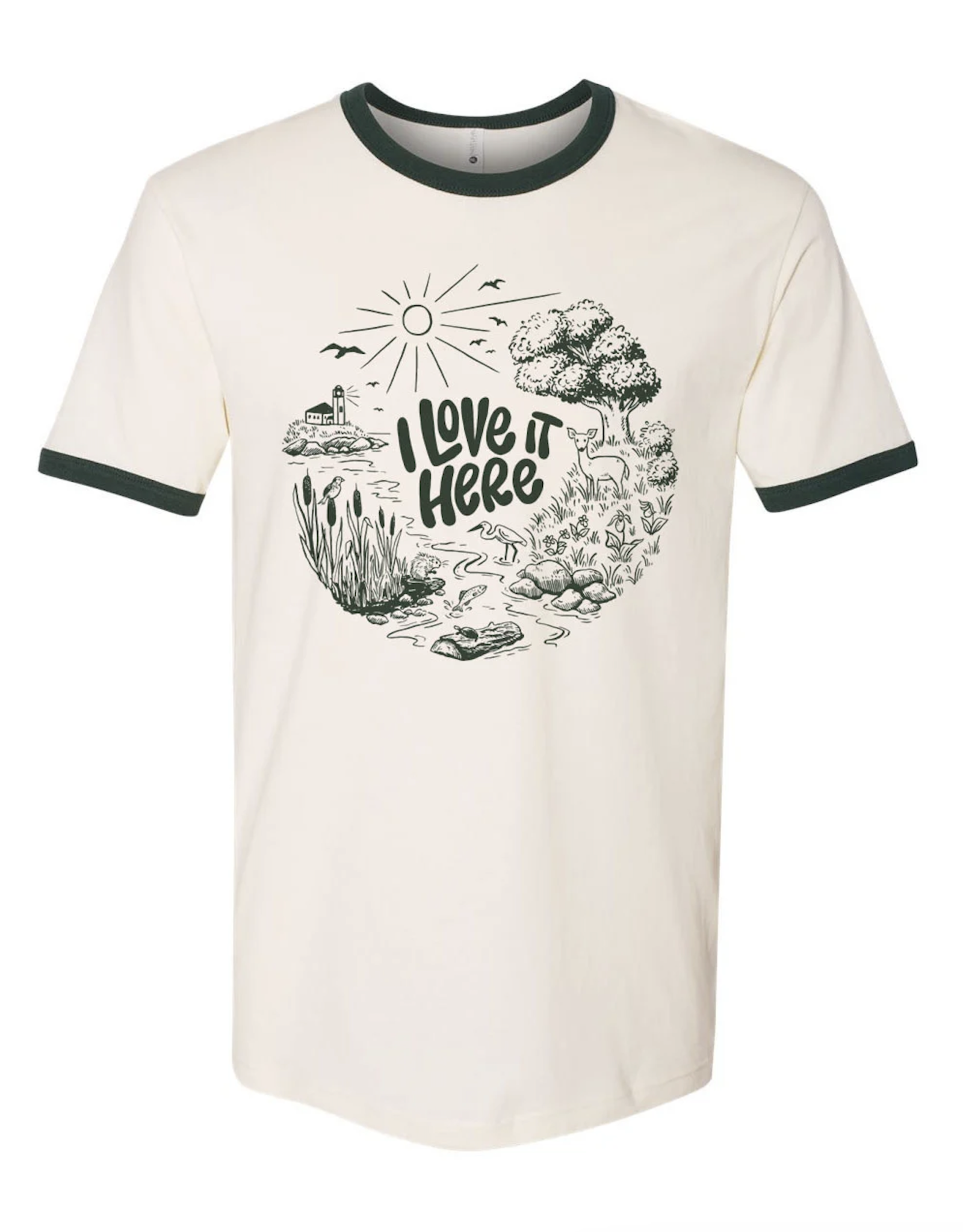 I Love It Here Ringer T-Shirt