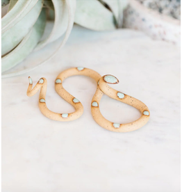 Small Tabletop Ceramic Snake - Selma