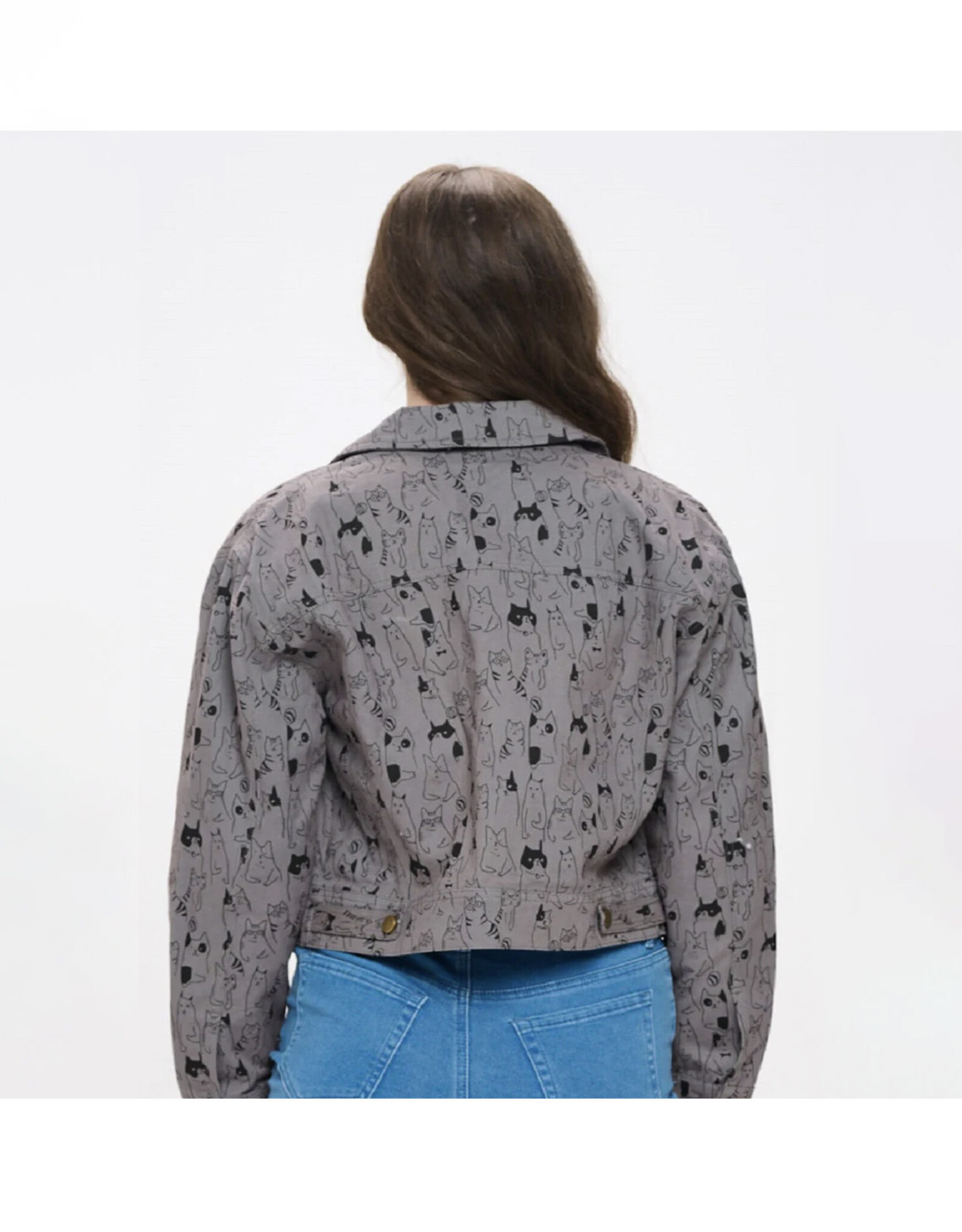 Cat Print Jacket