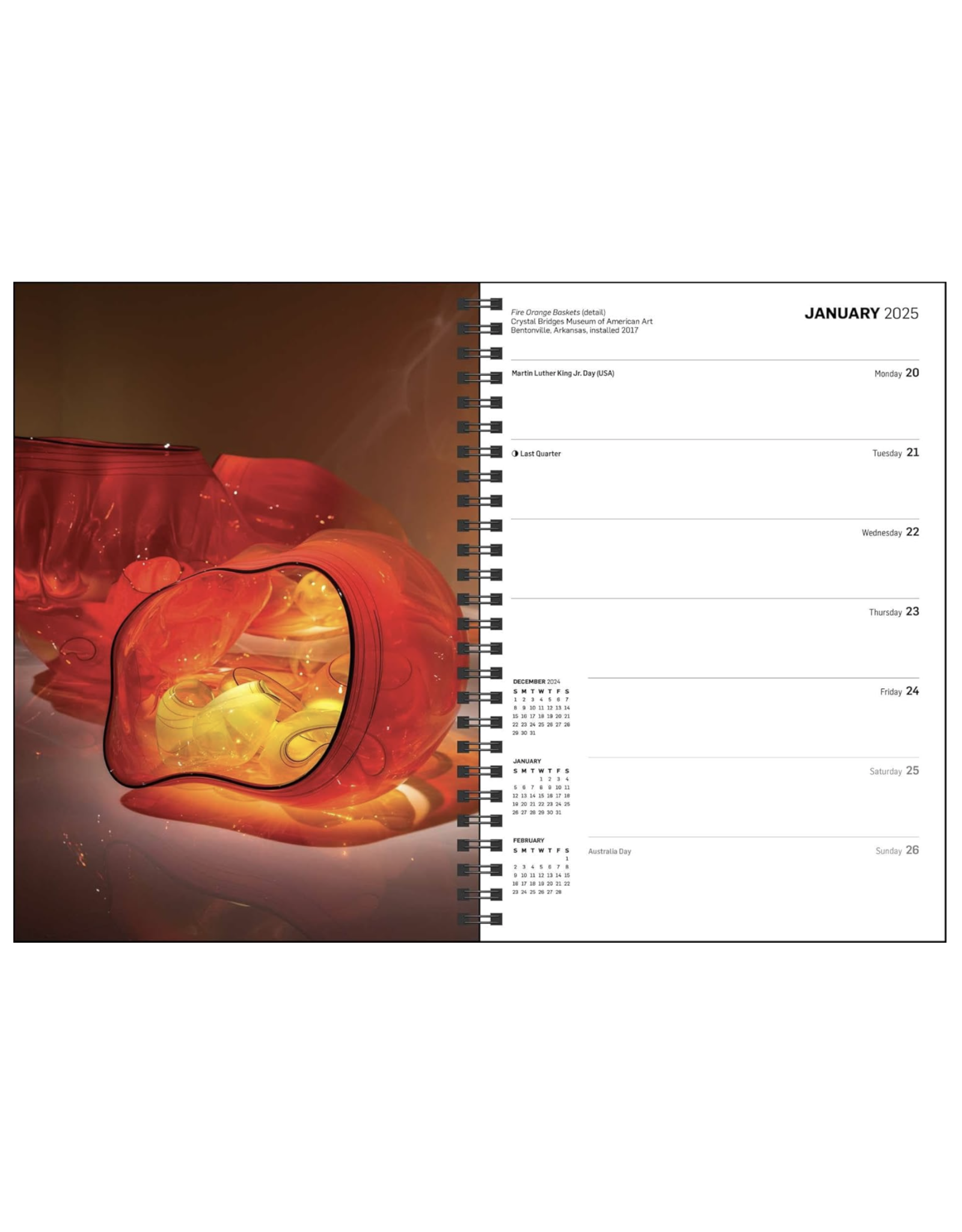 Chihuly Weekly Hardcover Planner 2025 *