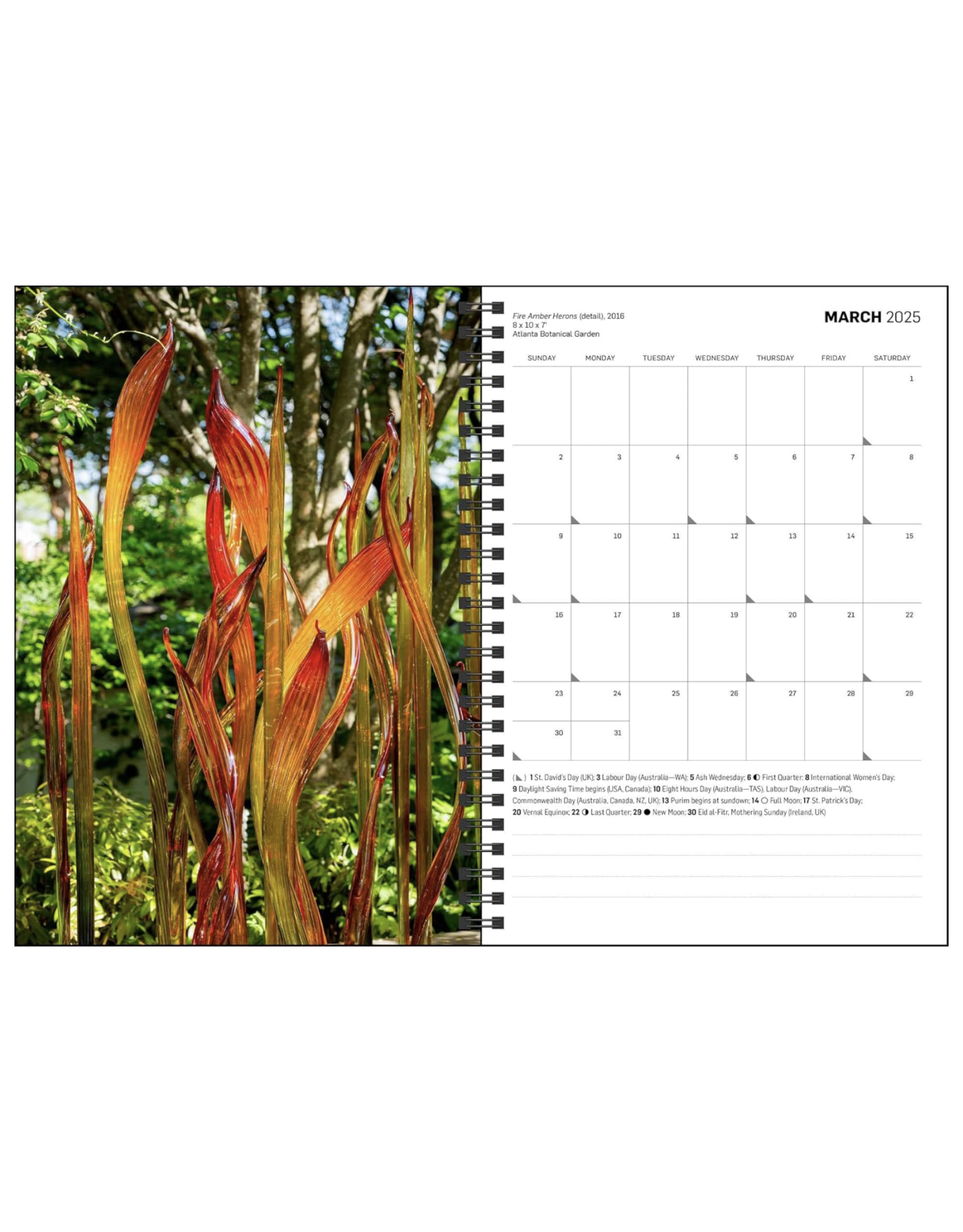 Chihuly Weekly Hardcover Planner 2025 *