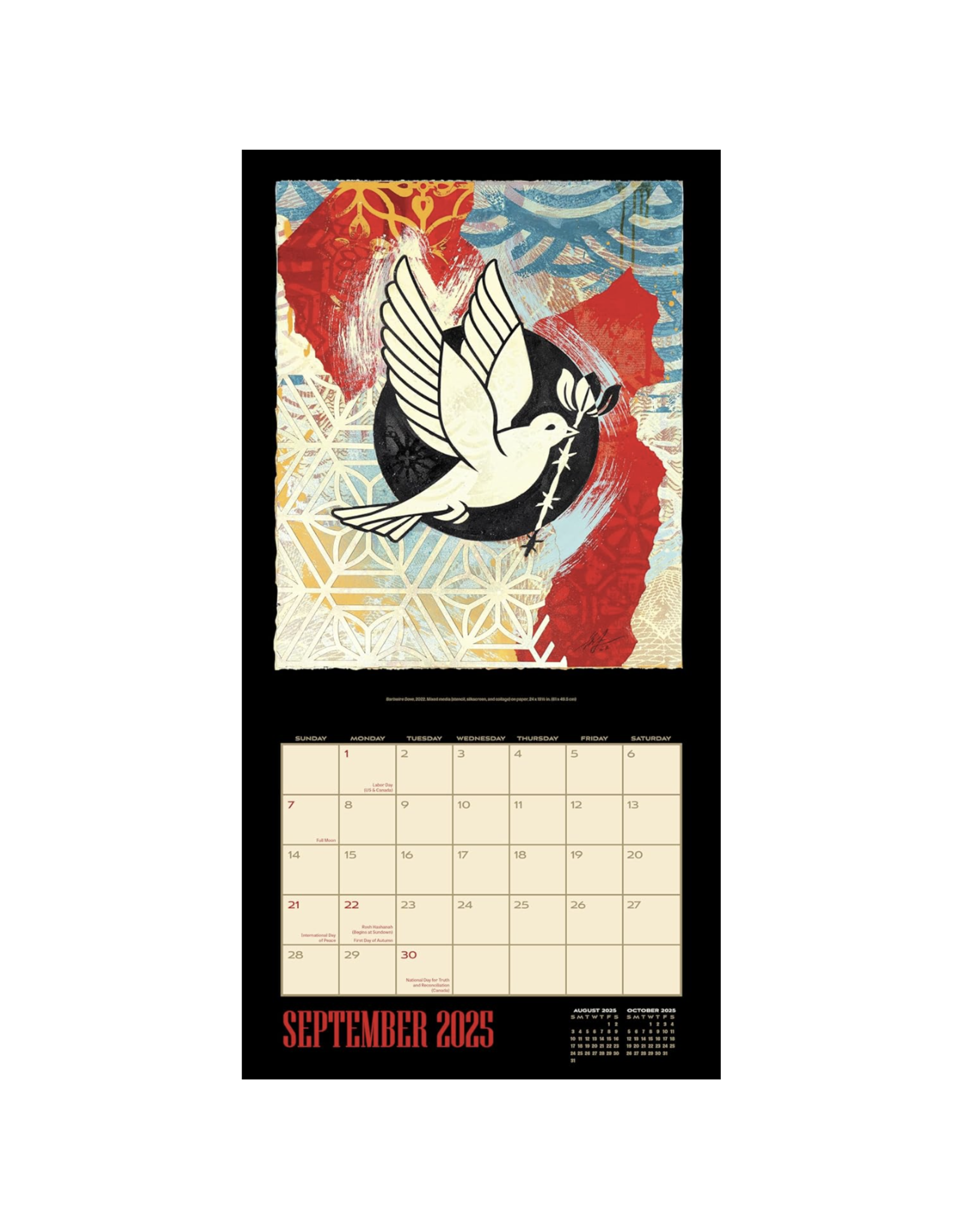 Shepard Fairy Wall Calendar 2025 Home