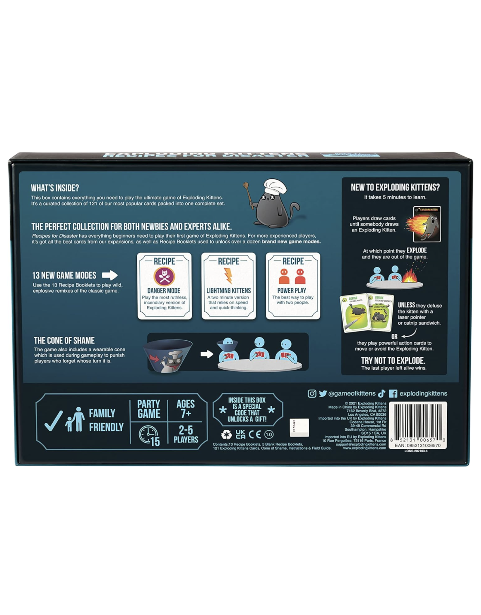 Exploding Kittens: Recipes for Diaster