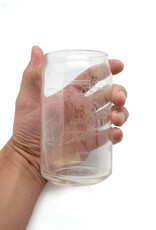 Rhode Island State Map 16 oz. Can Glass