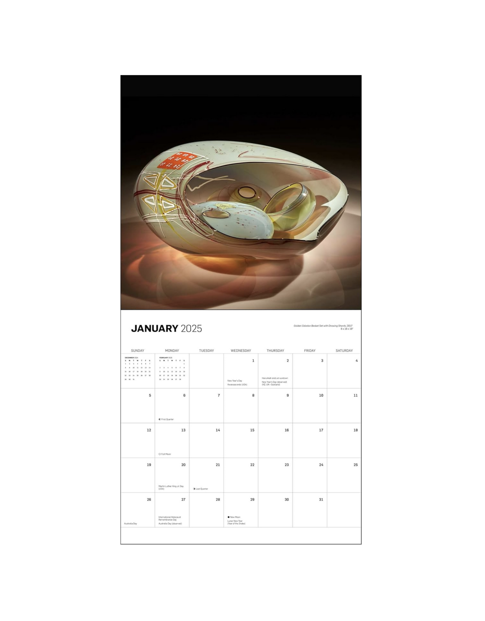 Chihuly Wall Calendar 2025 Home