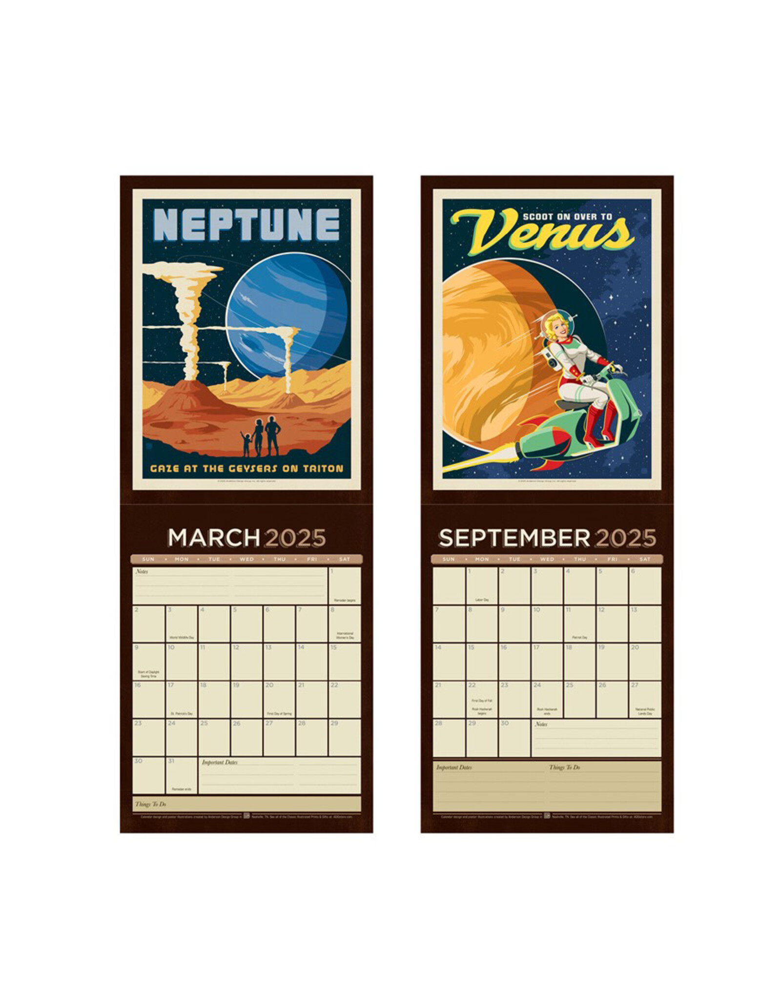 Space Travel Calendar 2025 Home