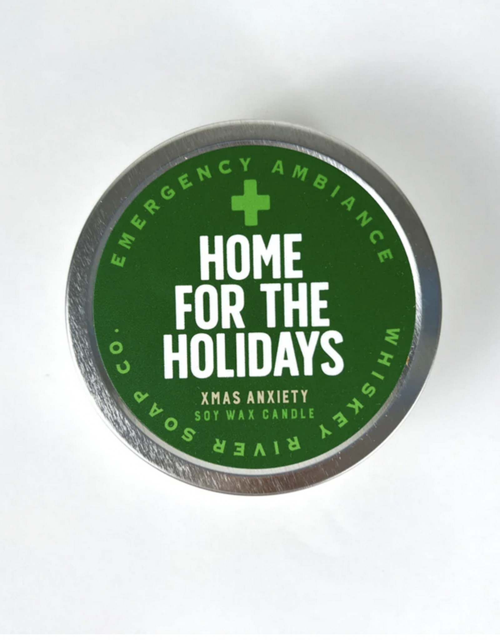Home For The Holidays Tin Candle