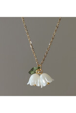 Acrylic White Lily of the Valley Necklace Acrylic White Lily of the Valley Necklace