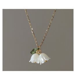 Acrylic White Lily of the Valley Necklace