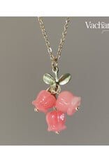Pink Roses Necklace