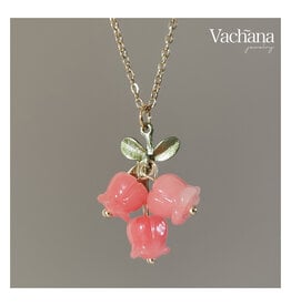 Pink Roses Necklace