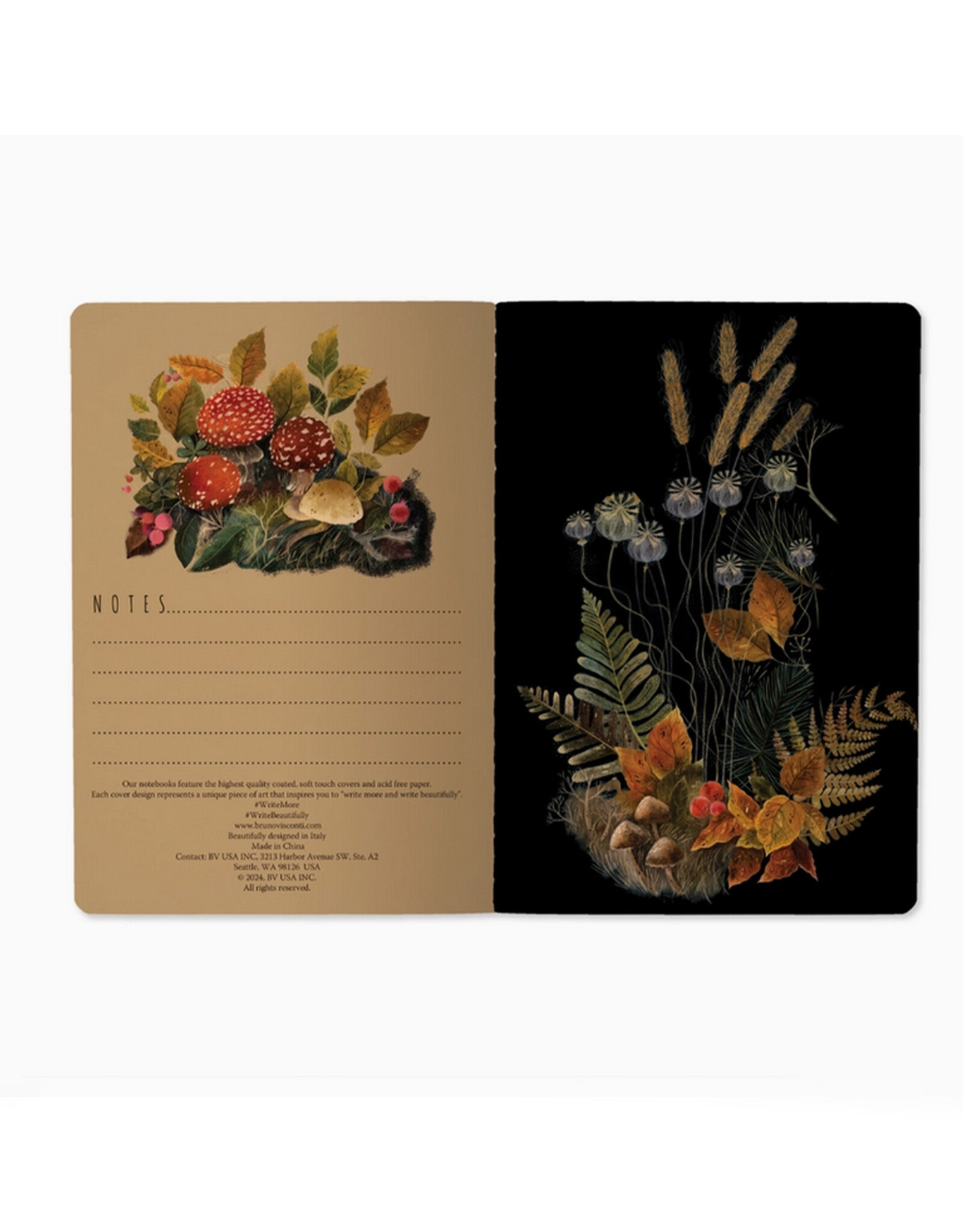 Forest Mushrooms Notebook