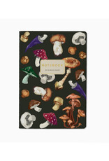 Mushrooms on Black Notebook