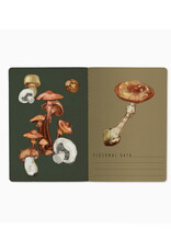 Mushrooms on Black Notebook