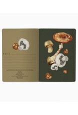 Mushrooms on Black Notebook