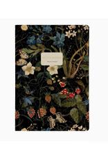 Small Forest Flowers (Black) Notebook