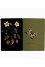 Small Forest Flowers (Black) Notebook
