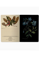 Small Forest Flowers (Black) Notebook