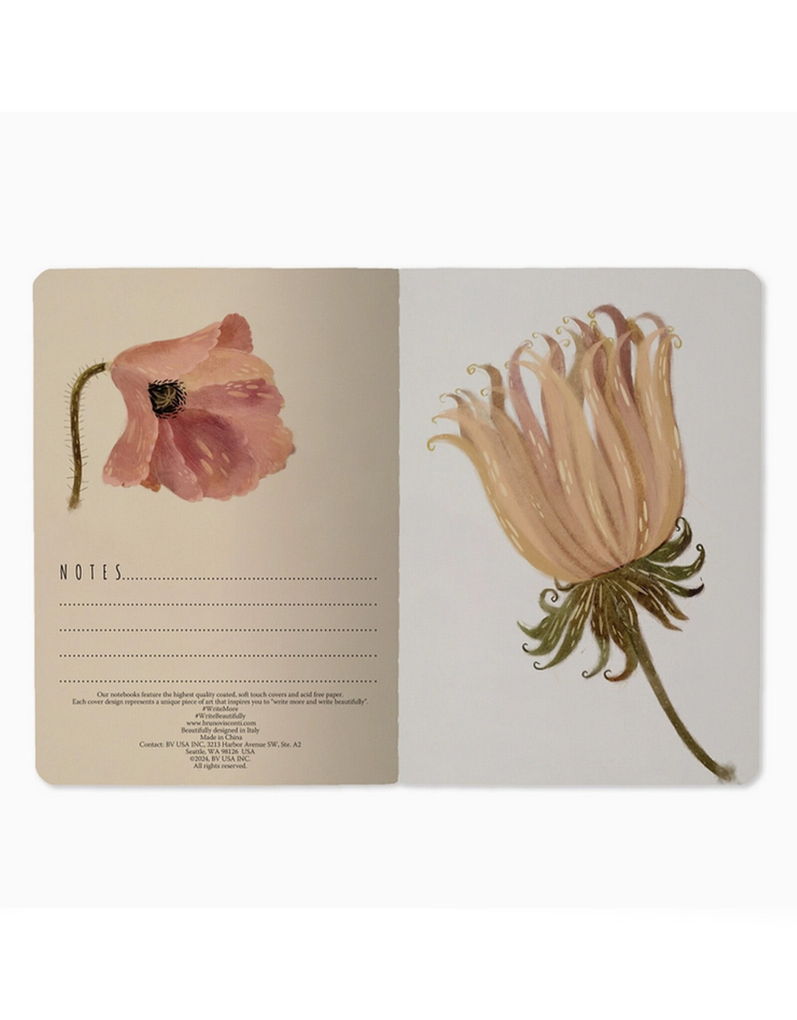 Small Soft Petals Notebook