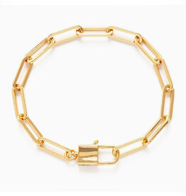 Paper Clip and Padlock Bracelet