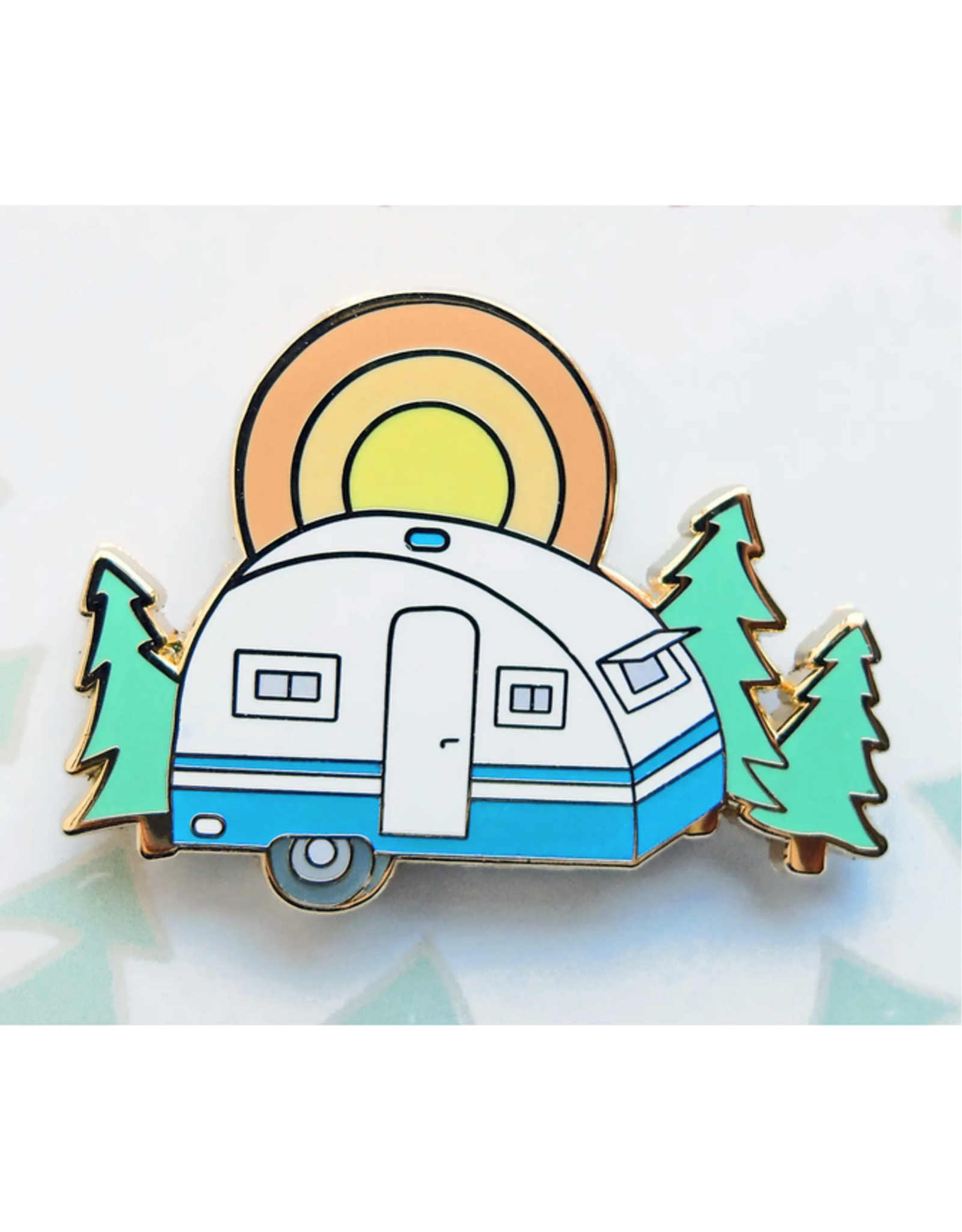 Happy Camper Enamel Pin